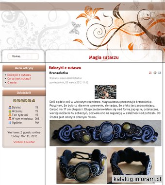 Magiczne kolczyki z sutaszu