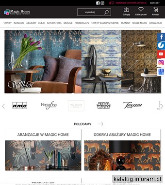 www.magichome.com.pl tapeta palmy