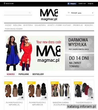 Odzież damska, moda damska - sklep internetowy magmac.pl