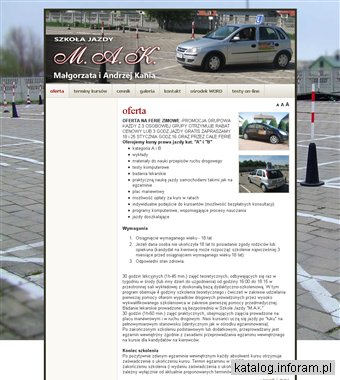 Szkoła Jazdy M.A.K. - Małgorzata i Andrzej Kania