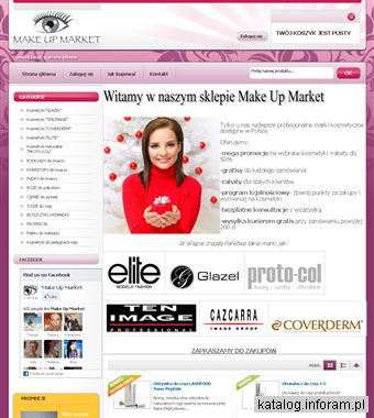 Sklep internetowy z kosmetykami do makijażu. Marki ELITE, PROTO-COL, GLAZEL
