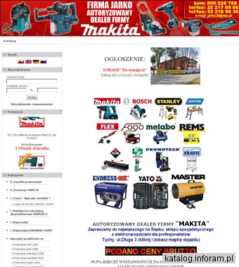 Makita - sklep, szlifierki, myjki, wiertarka