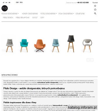 Designerskie krzesła - sklep Malo Design