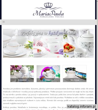 www.mariapaula.pl - porcelana wałbrzych