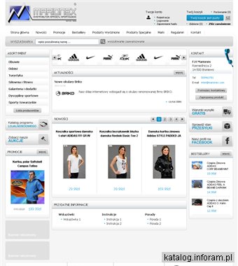 Internetowy sklep sportowy Marionex