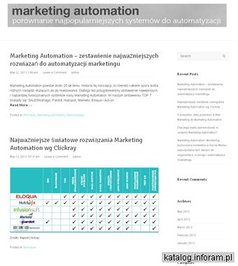 Marketing automation