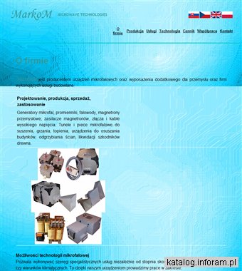 MARKOM Technika mikrofalowa w usługach i przemyśle