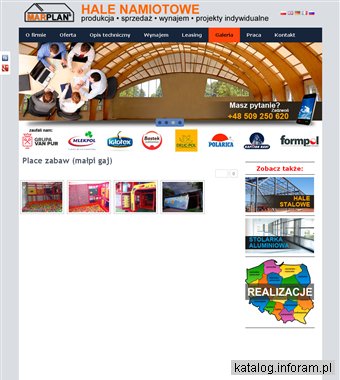 Hale namiotowe - produkcja - montaż - wynajem - Marplan