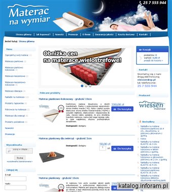 Materac na wymiar Wiessen