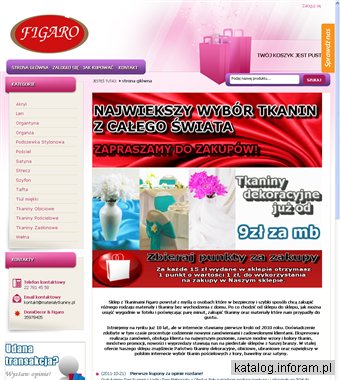 Internetowy sklep z tkaninami