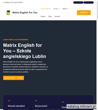 Szkoła języka angielskiego w Lublinie