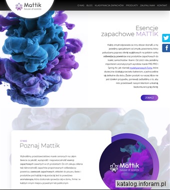 mattik.pl aromatyzacja pomieszczeń
