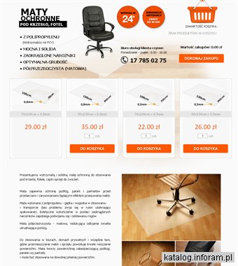 Maty pod krzesła - sklep maty-ochronne.pl