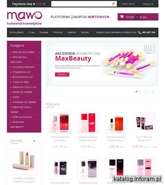 Hurtownia kosmetyków - akcesoria kosmetyczne