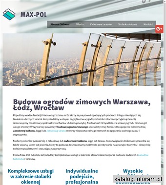www.max-poll.pl zadaszenia balkonów