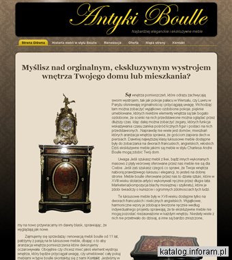 Ekskluzywne meble stylowe Boulle