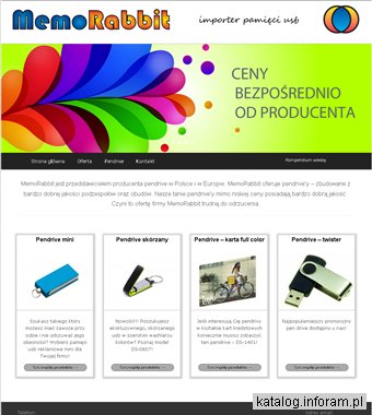 Usb reklamowe - produkcja pamięci usb Memorabbit