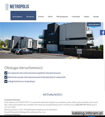 Metropolis-on.com.pl - Zarządzanie nieruchomościami Katowice