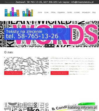 Miasto Tekstu - tłumaczenia, teksty marketingowe