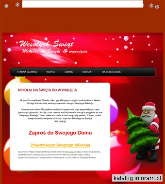 Mikołaj na Święta do wynajęcia