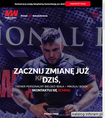 Trener personalny Mikołaj Woch