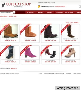 buty damskie - Cute Cat Shop modne buty