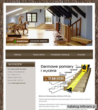 Schody drewniane Kraków - modrzew.pl