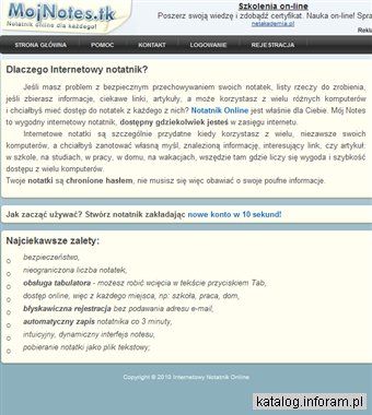 Mój Notes | Internetowy notatnik dla każdego
