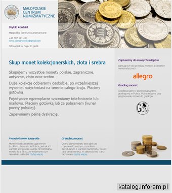 Małopolskie Centrum Numizmatyczne skup monet