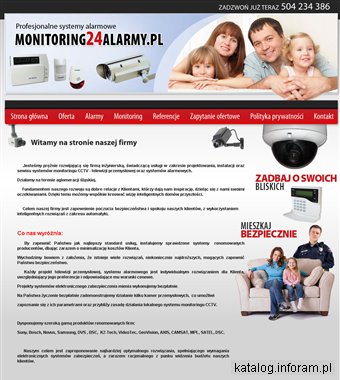 Monitoring CCTV, telewizja przemysłowa. Systemy alarmowe