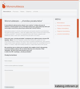 Informacje o mononukleozie