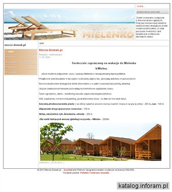 Domki letniskowe w Mielenku