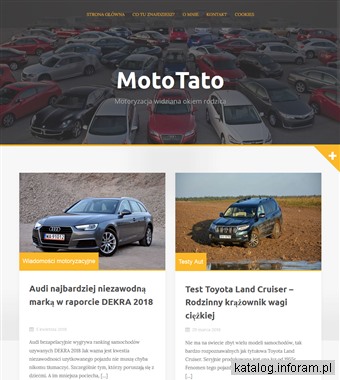mototato.pl męski blog motoryzacyjny - testy aut,opinie o samochodach,ciekawostki motoryzacyjne