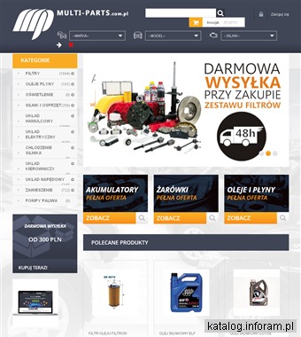 Części i akcesoria samochodowe, sklep - multi-parts.com.pl