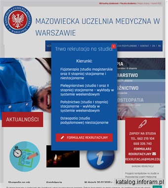 Mazowiecka uczelnia medyczna w Warszawie