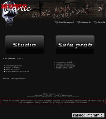 Studio nagrań Kraków