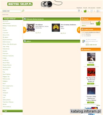 Muzyka-sklep.pl Internetowy sklep muzyczny