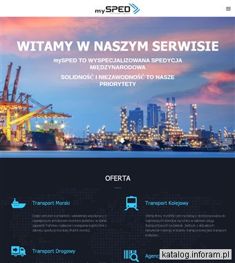 MySPED Transport morski kontenerowy i drobnicowy