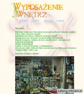 Wyposażenie wnętrz