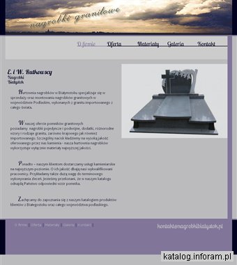 P.H.U. RUTEX WŁADYSŁAW RUTKOWSKI pomniki granitowe Białystok