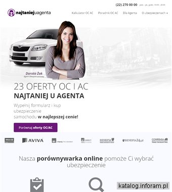 Porównywarka ubezpieczeń OC AC - Najtaniej u agenta