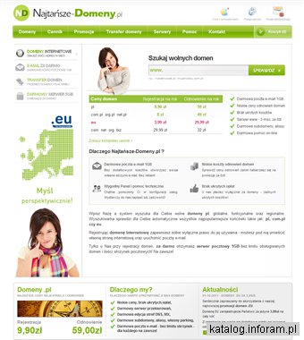 Najtańsze domeny, rejestracja i odnawianie domen
