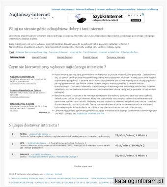 Najtańszy Internet