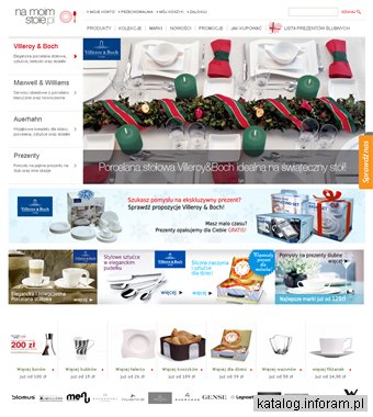 Sklep z zastawą stołową