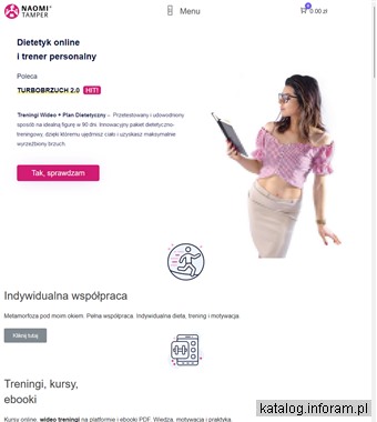 Trenerka personalna online - naomitamper.pl