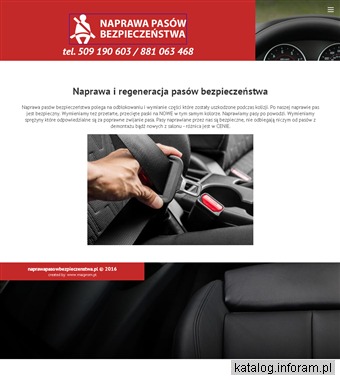 Regeneracja pasów bezpieczeństwa