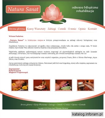 Natura Sanat - zabiegi, rehabilitacja, masaże