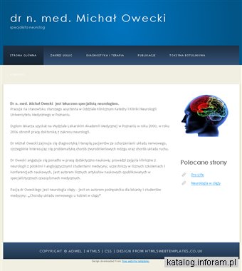 Neurolog Poznań. Dr n. med. M. Owecki
