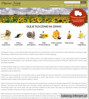 Olej tłoczony na zimno Niwki