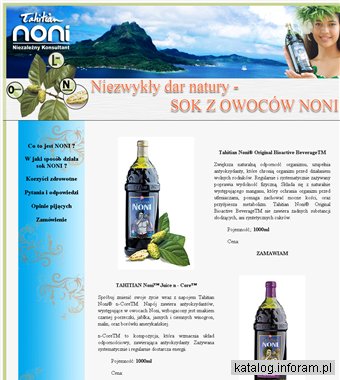 Noni - sok z owoców